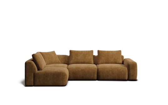 Portofino 5 seat corner modular with armless seat 